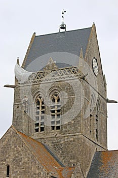 Sainte-MÃÂ¨re-Ãâ°glise church, France photo