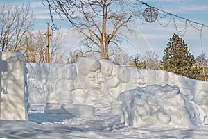 Snow Sculpture in Ste-Rose Laval