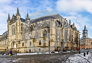 Sainte-Waudru Collegiate in Mons, Belgium, the Capital of Cultur