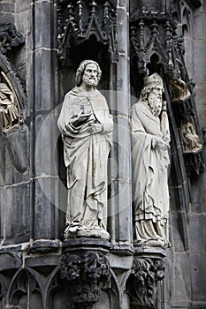 Saints at the Aachen cathedral photo