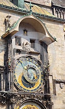 Saints clock in Prague