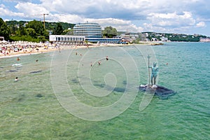 Saints Constantine and Helena beach resort in Bulgaria on the black sea in summer time