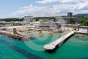 Saints Constantine and Helena beach resort in Bulgaria on the black sea in summer time