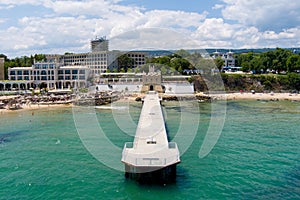 Saints Constantine and Helena beach resort in Bulgaria on the black sea in summer time