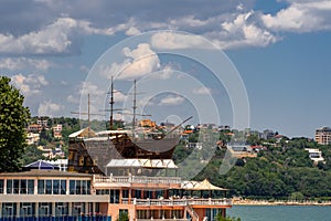 Saints Constantine and Helena beach resort in Bulgaria on the black sea in summer time