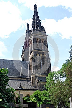 Saints Peter and Paul Basilica  Vysehrad Fortress  Prague  Czech Republic