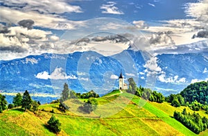 Saints Primus and Felician Church in Jamnik village, Slovenia