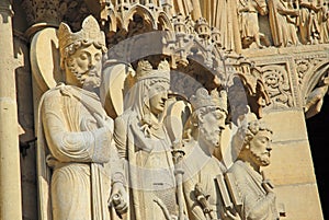 Saints Statues at Notre Dame