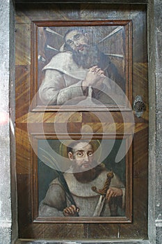 Saints Zoerard and Andrew in Church of Our Lady of snow in Kamensko, Croatia