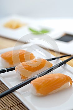 Sake Nigiri Sushi photo