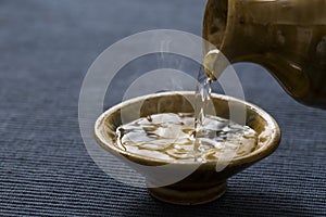 Sake to taste with pottery