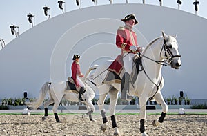 Sakhir, Bahrain Nov 26: Lipizzaner Stallions show