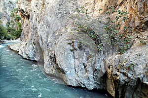 Saklikent Canyon is the longest and deepest canyon in Turkey. Its length is 18 kilometers