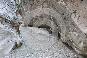 Saklikent gorge in Fethiye, Turkey.