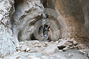 Saklikent gorge in Fethiye, Turkey.