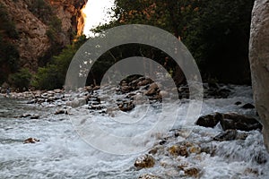 Saklikent gorge in Fethiye, Turkey.