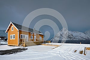 Sakrisoy fishing village on Lofoten Islands, Norway