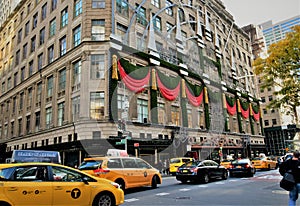 Saks 5th Avenue New York City during Christmas Season