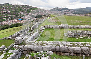 Saksaywaman Ruin in Peru photo