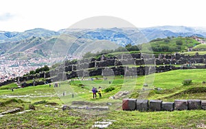 Saksaywaman Ruin in Peru photo