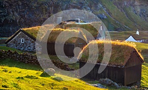 Saksun Historic Village Houses on the Faroe Islands