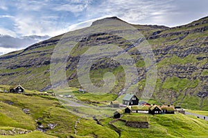 Saksun, Stremnoy island, Faroe Islands, Denmark