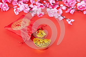 Sakura Blossom, Gift Bag and Golden Ingot