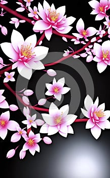 sakura flowers in spring season for background