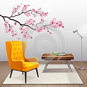 Sakura Interior Composition