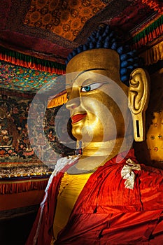 Sakyamuni Buddha statue in Shey gompa photo