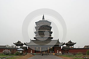 Sakyamuni Pagoda of Fogong Temple - Yingxian - China photo