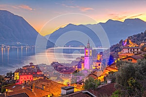Sala Comacina, Como, Italy Town on Lake Como photo