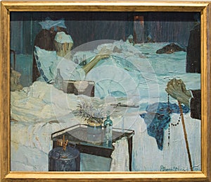 `Sala d`aspetto` 1914 by Ettore Beraldini