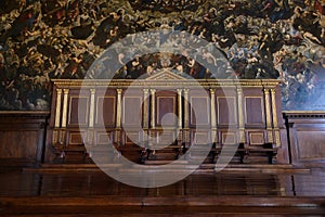 Sala dei Pregadi, in Doge's Palace, Venice photo