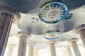 Sala Hipostila, Parc Guell photo