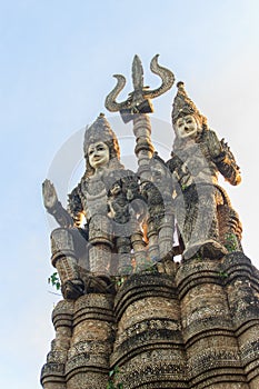 Sala Keoku, the park of giant fantastic concrete sculptures inspired by Buddhism and Hinduism. It is located in Nong