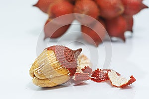 Salacca islolate on the white background