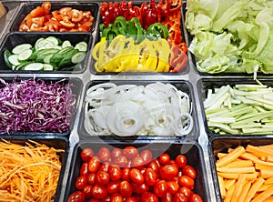 Salad Bar Fresh Vegetables Healthy food