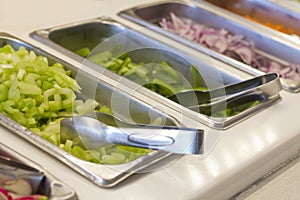 Salad Bar Vegetable Trays