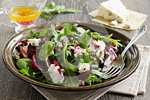 Salad with beet,