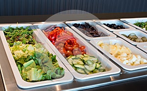 Salad buffet, catering