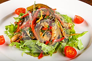 Salad with chicken and glass noodle