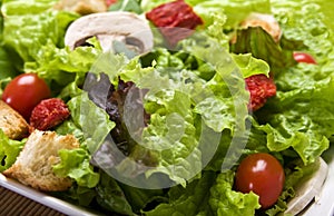 Salad close up