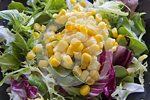 Salad with corn