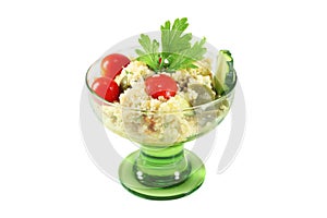 Salad with couscous