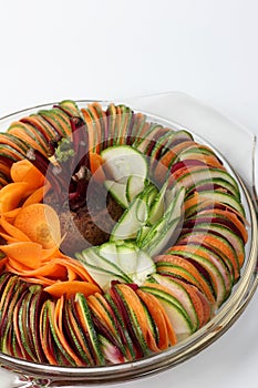 Salad cucumber Beetroot Carrot sliced