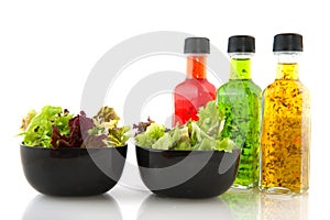 Salad and dressing