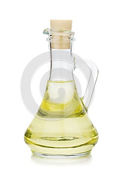 Salad Dressing Oil in Glass Jug