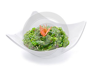 Salad with green sea grass