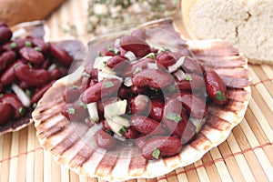 Salad of kidneybeans